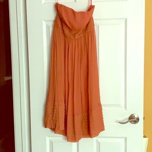 JCrew Peach strapless dress!